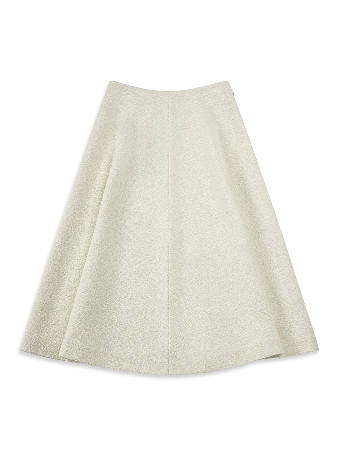 Textured Wool Flare Skirt