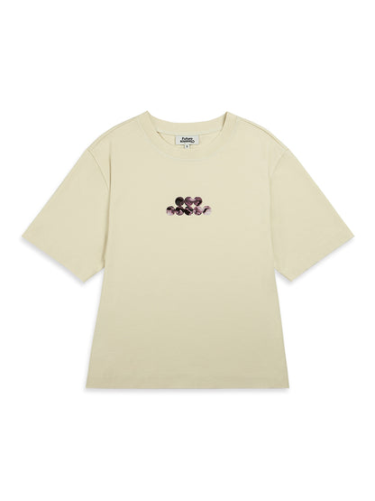 Flocking Print Symbol Tee