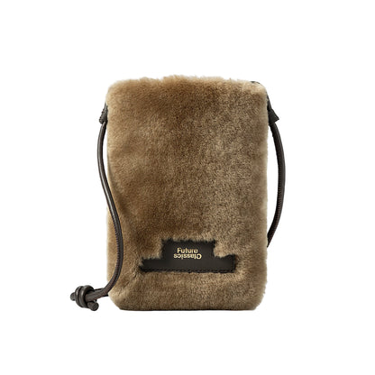 Mini Sheepskin Phone Crossbody