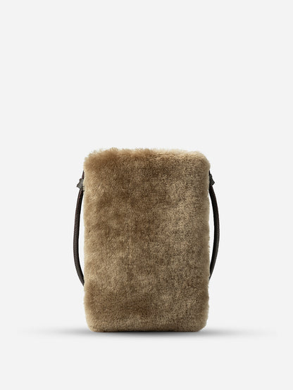 Mini Sheepskin Phone Crossbody