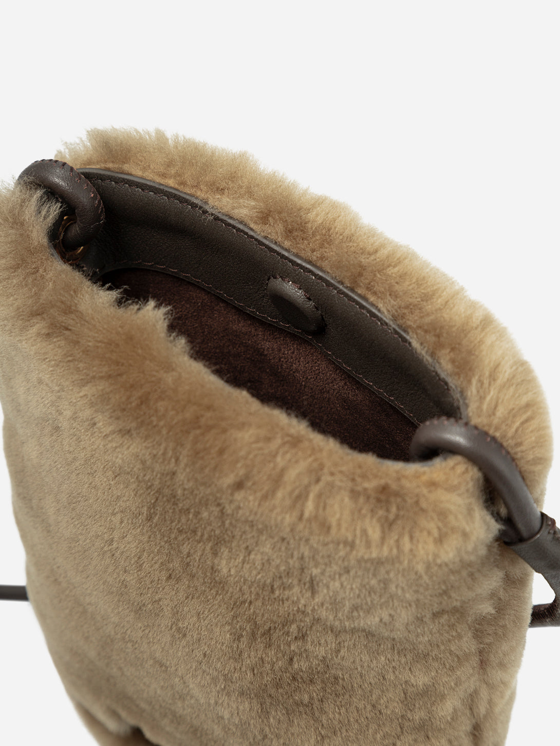 Mini Sheepskin Phone Crossbody