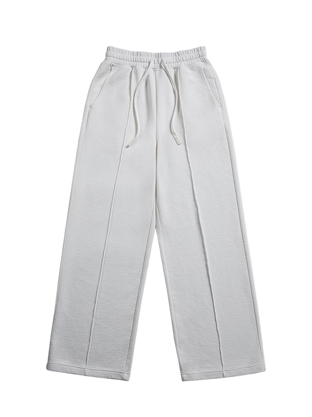 Textured Pintuck Sweatpants