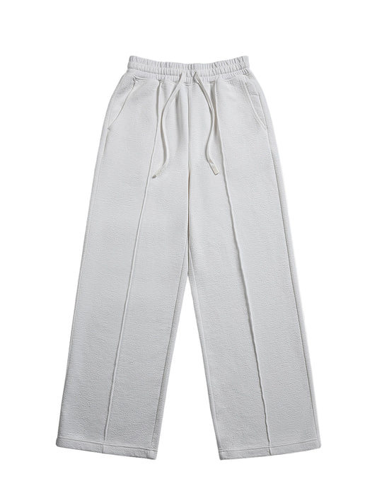 Textured Pintuck Sweatpants