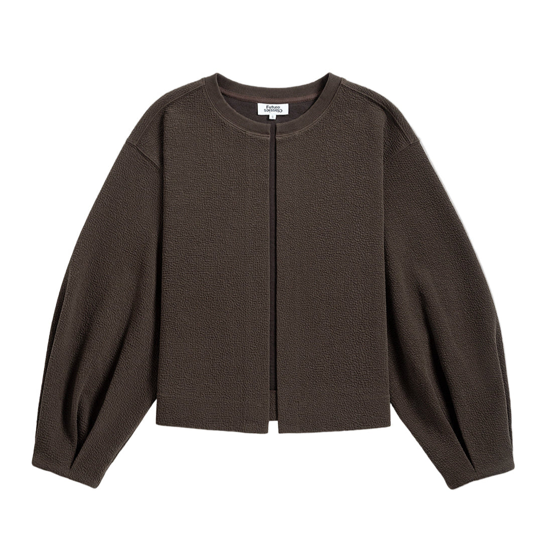 Textured Split Cardigan