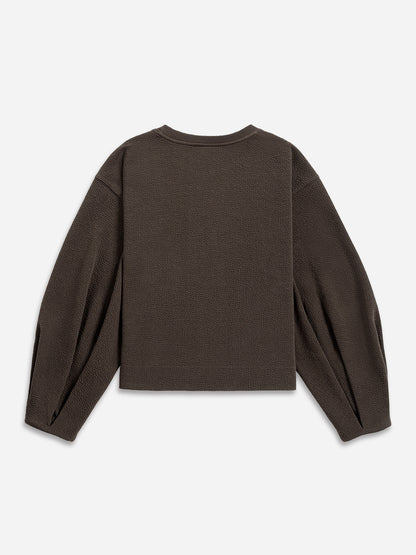 Textured Split Cardigan