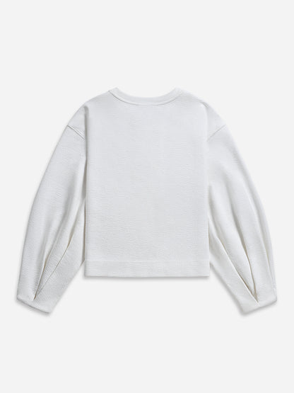 Textured Split Cardigan