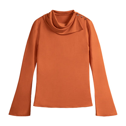 Button-up Collar Top