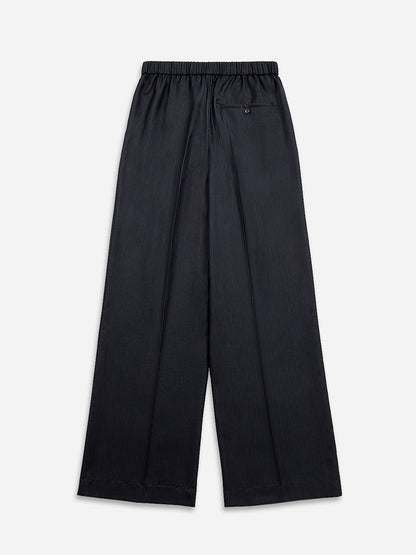 Wool Pinstriped Trousers