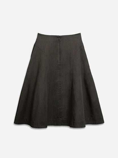 Panel Flared Skirt