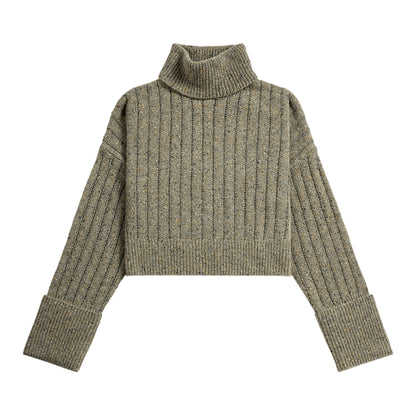 Cuffed Turtleneck Sweater