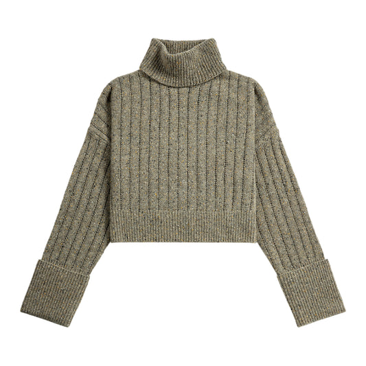 Cuffed Turtleneck Sweater