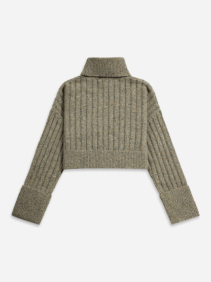 Cuffed Turtleneck Sweater
