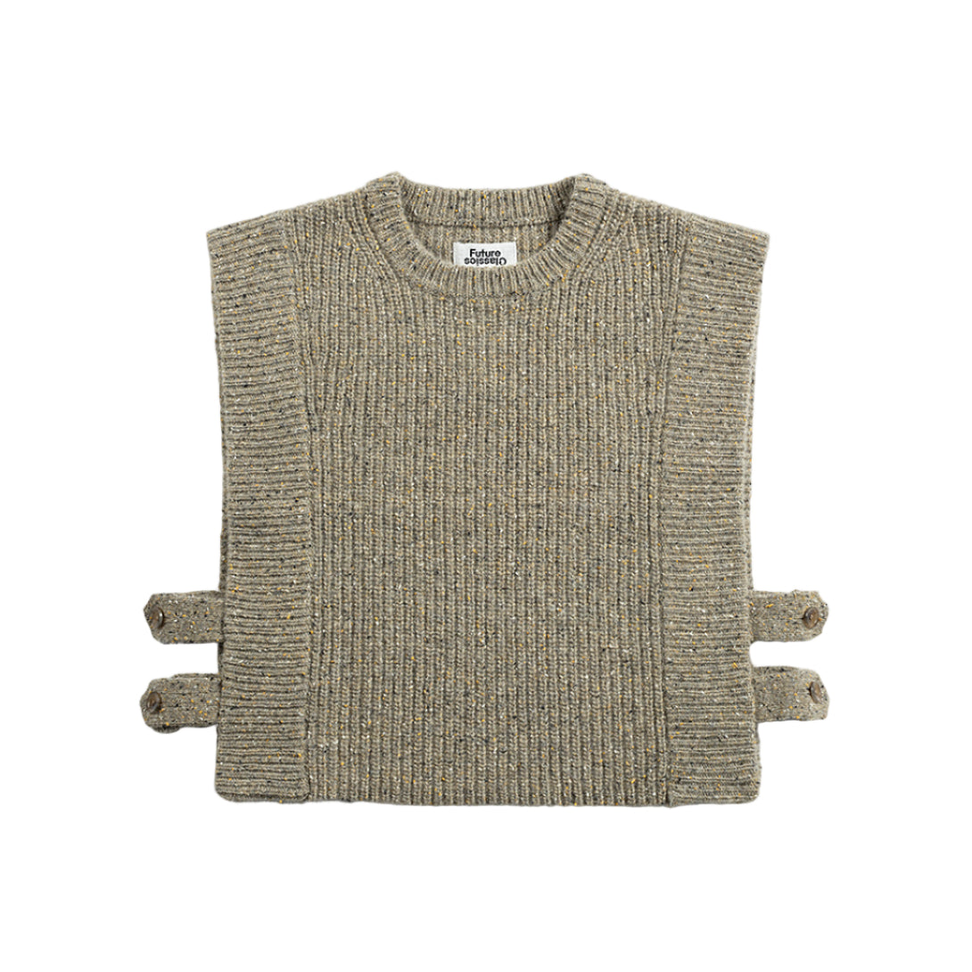Cropped Boxy Sweater Vest