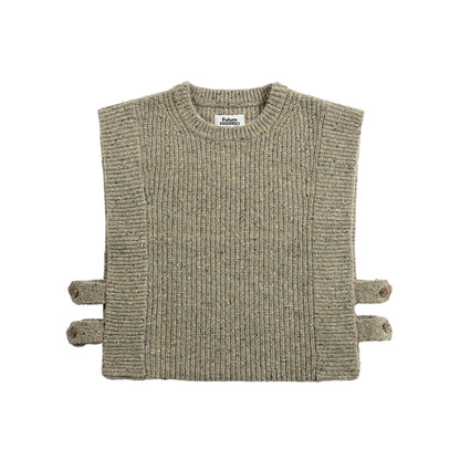 Cropped Boxy Sweater Vest