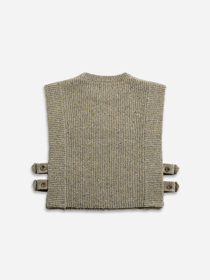 Cropped Boxy Sweater Vest