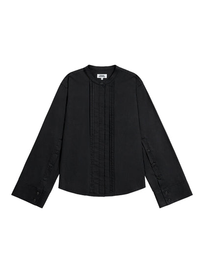 Pleated Bell Sleeve Shirt