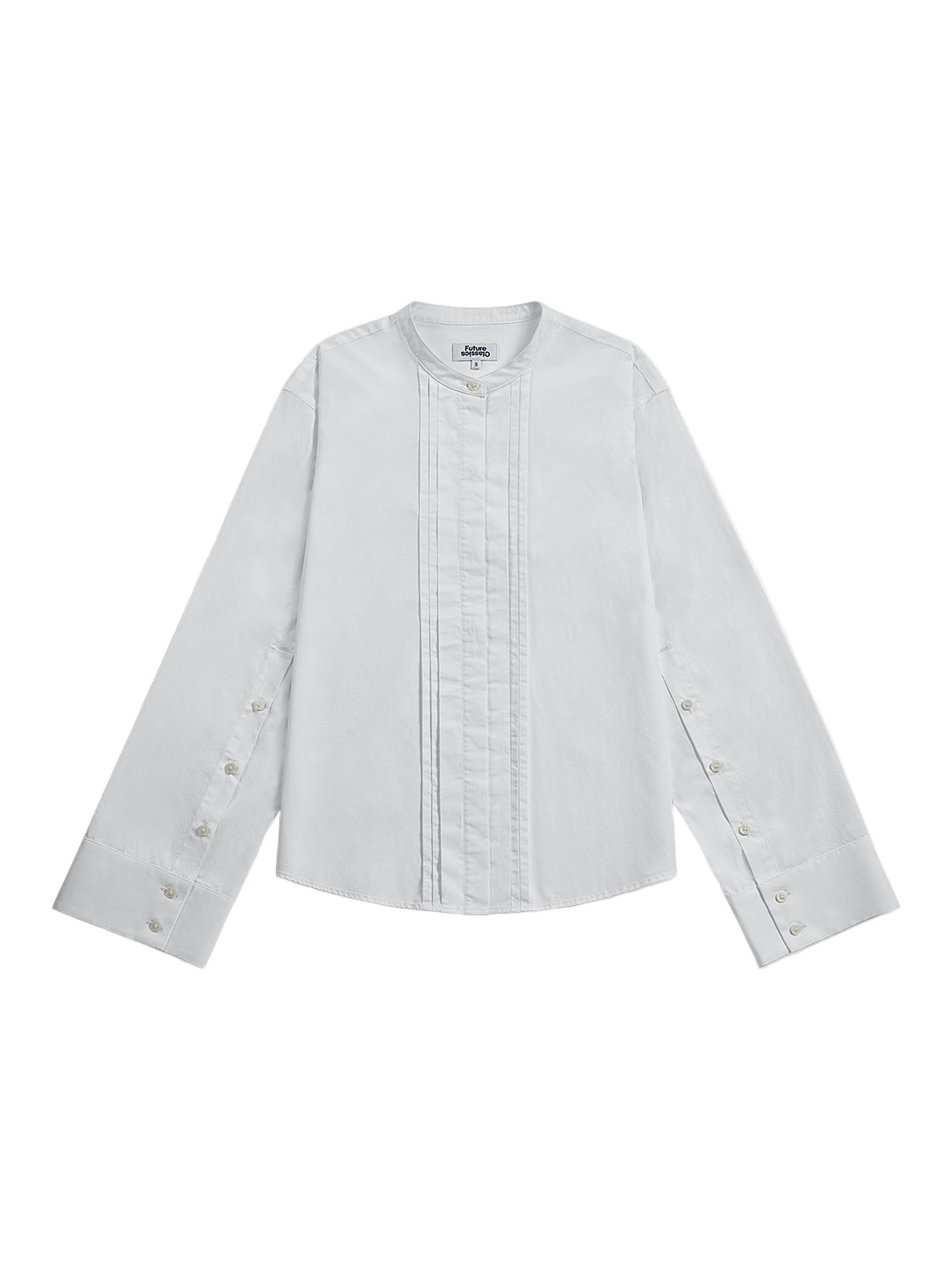 Pleated Bell Sleeve Shirt