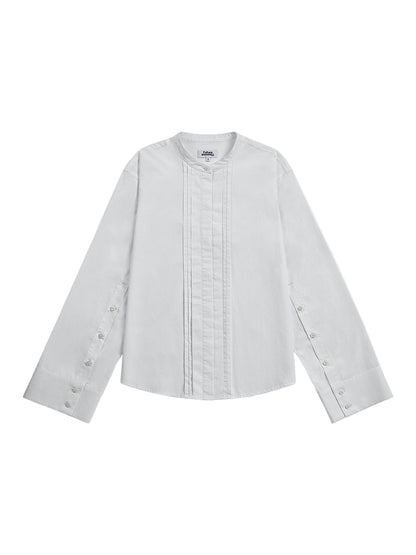 Pleated Bell Sleeve Shirt