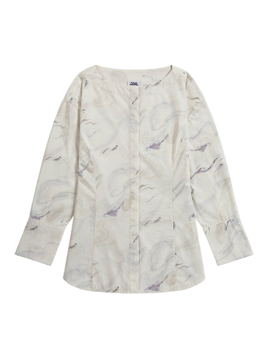 AOP Boat Neck Shirt