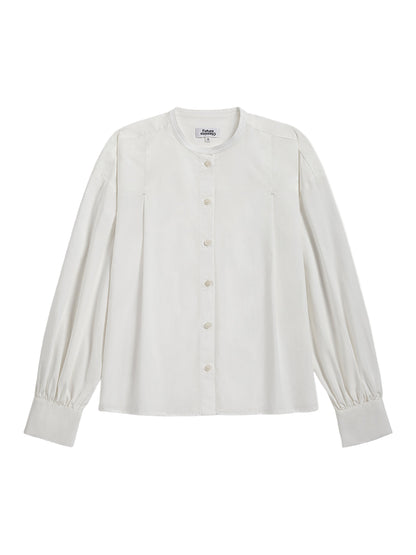 Pleated Lantern Blouse