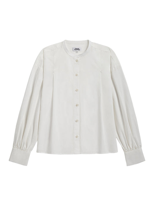 Pleated Lantern Blouse