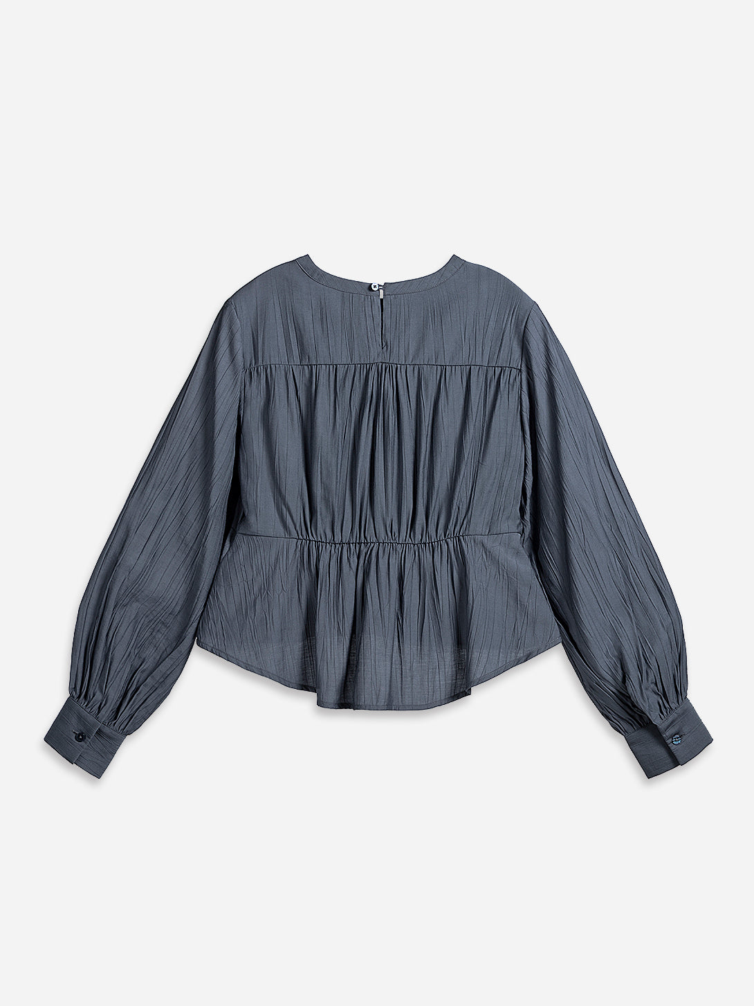 Crinkle Gathered Blouse