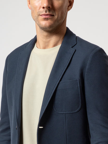 Perry Honeycomb Knit Blazer