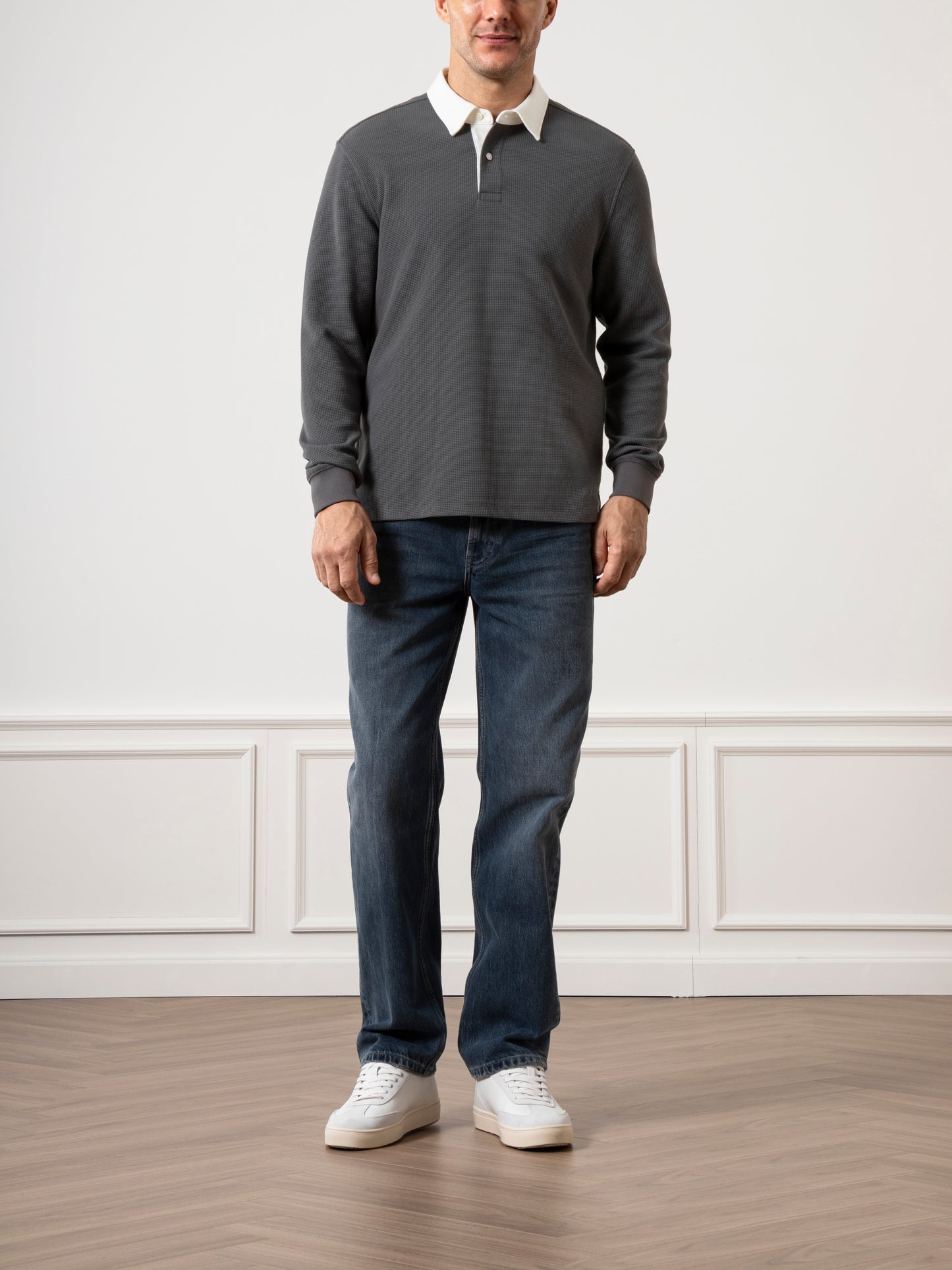 Lind Waffle Rugby Polo