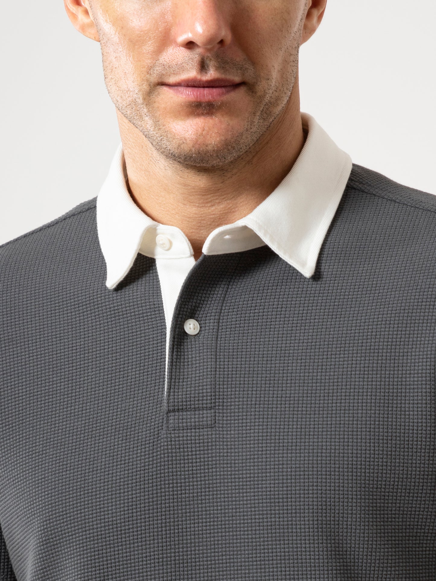 Lind Waffle Rugby Polo