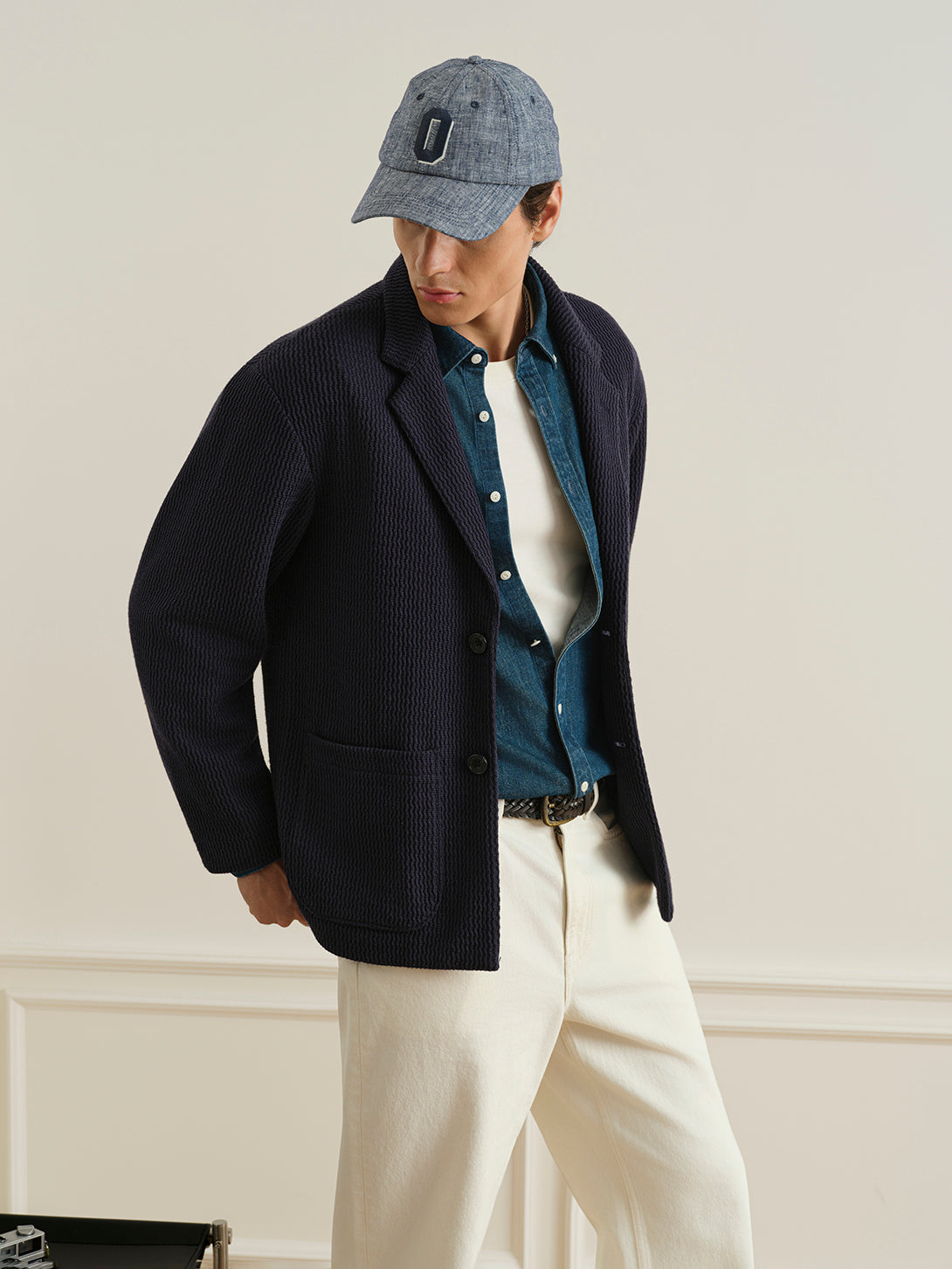 Murray Wavy Jacquard Blazer