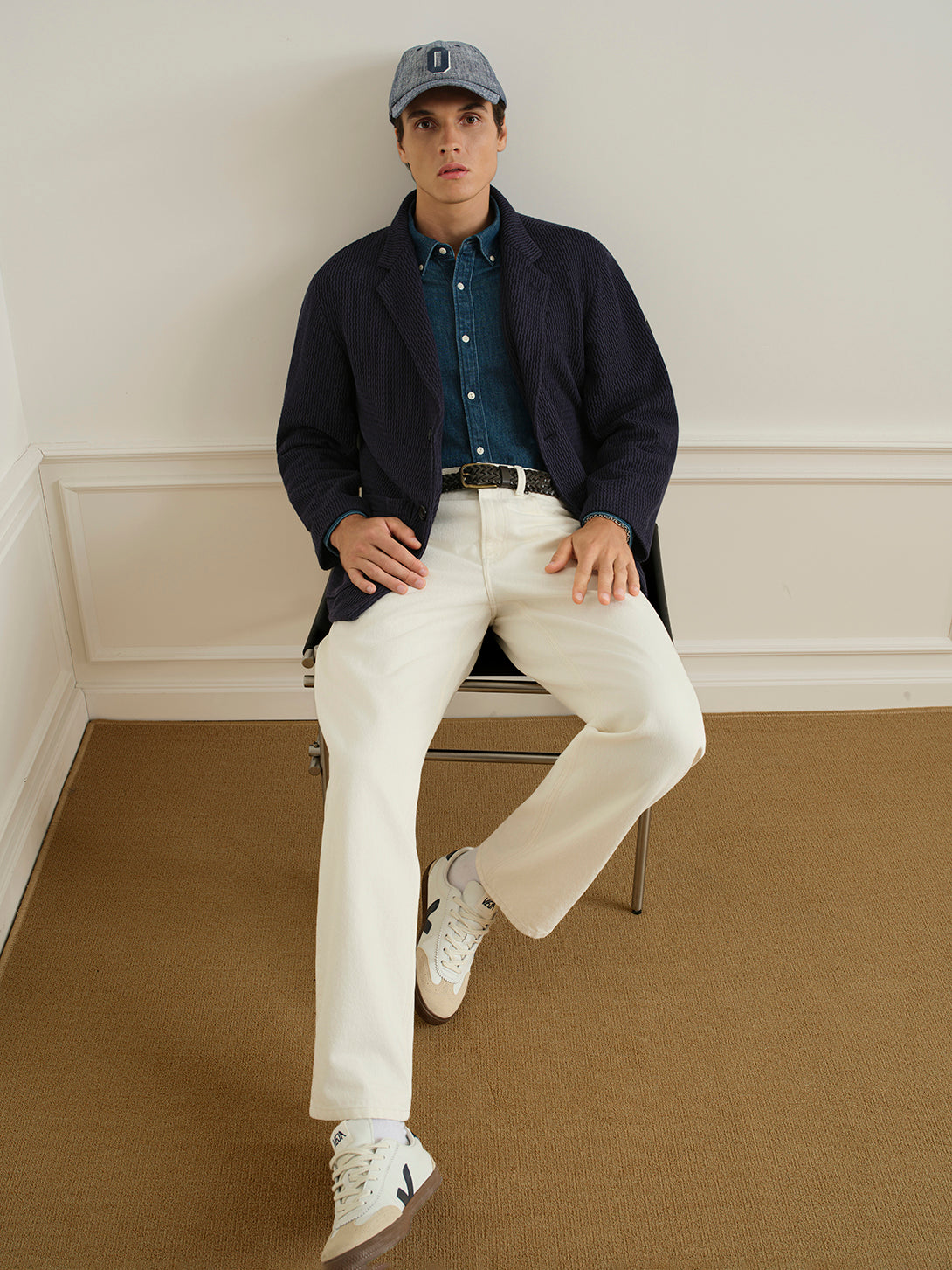 Murray Wavy Jacquard Blazer