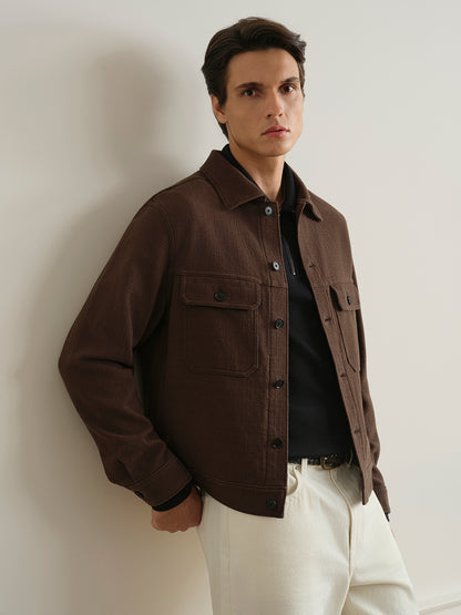 Elliot Textured Trucker Jacket
