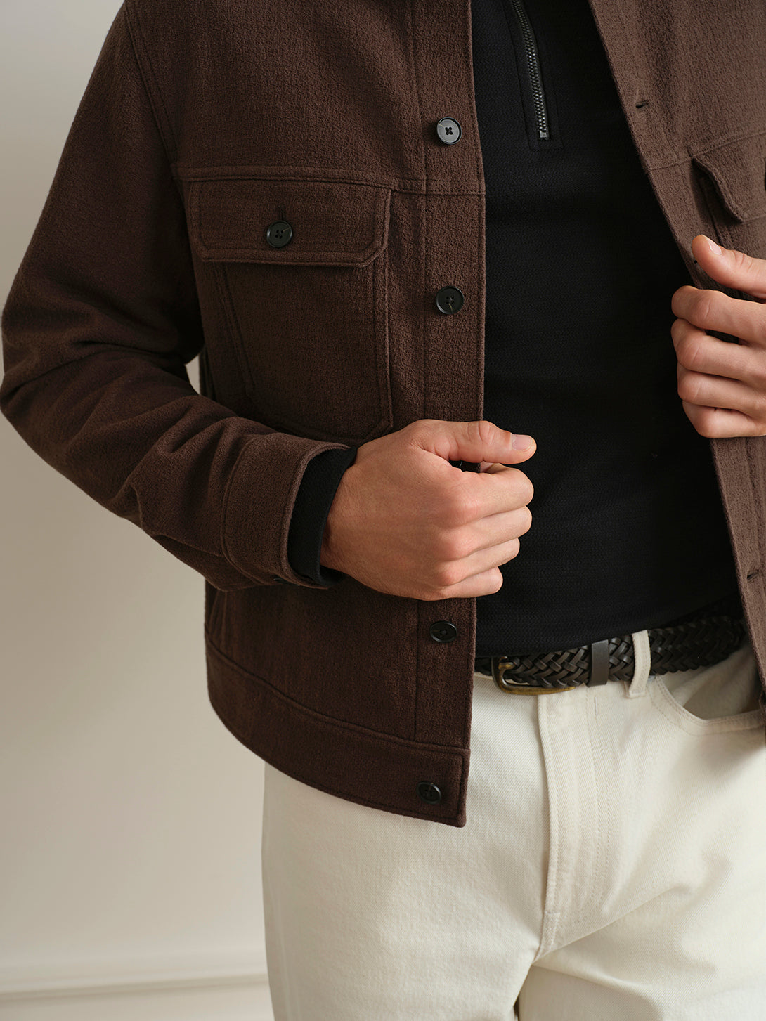 Elliot Textured Trucker Jacket