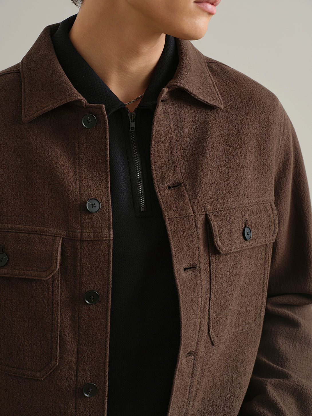 Elliot Textured Trucker Jacket