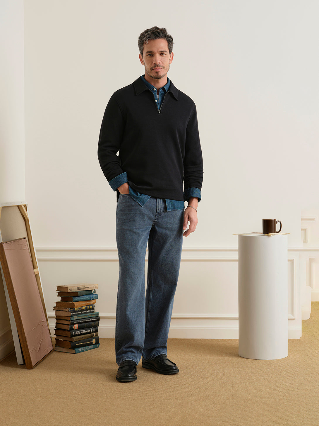 Lind Zip-up Polo