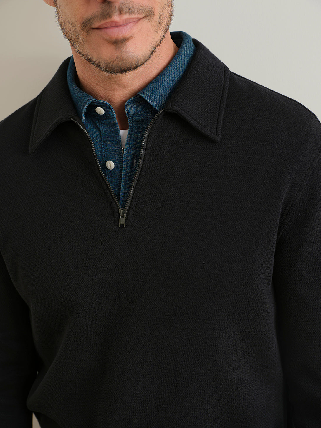 Lind Zip-up Polo