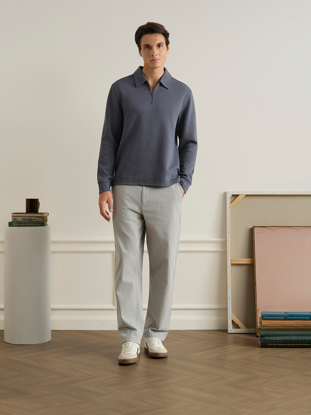 Lind Zip-up Polo