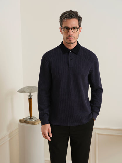 Lind Jacquard Rugby Polo