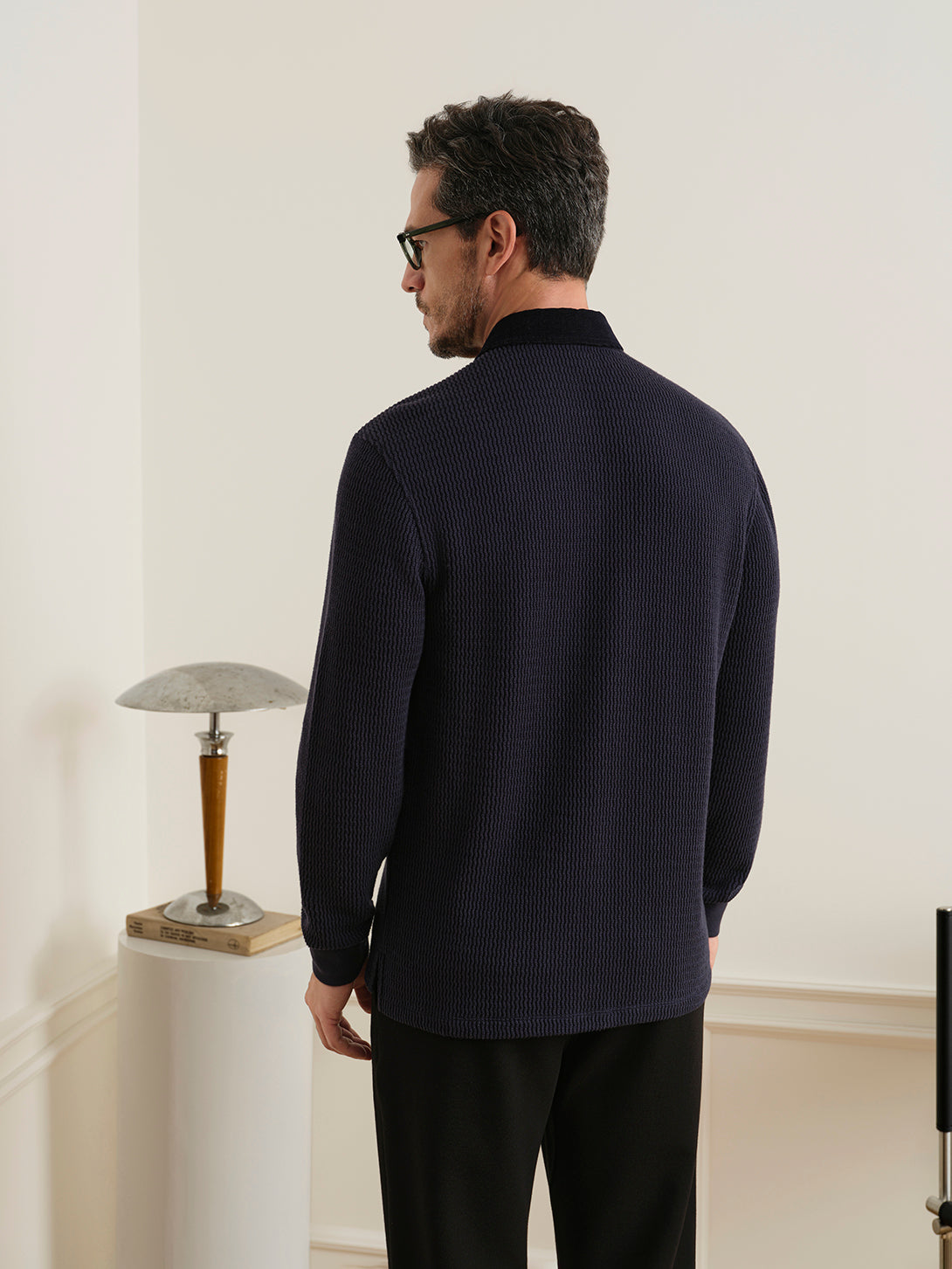 Lind Jacquard Rugby Polo
