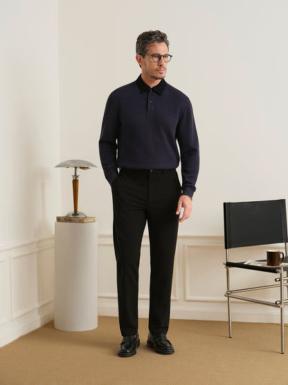 Lind Jacquard Rugby Polo