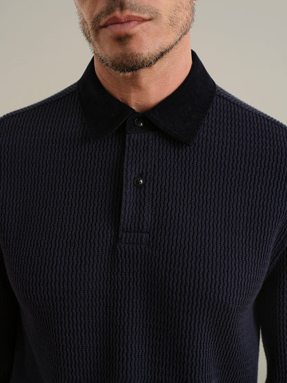 Lind Jacquard Rugby Polo