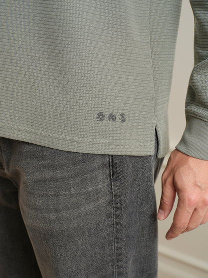 Deon Zigzag Knit L/S Tee