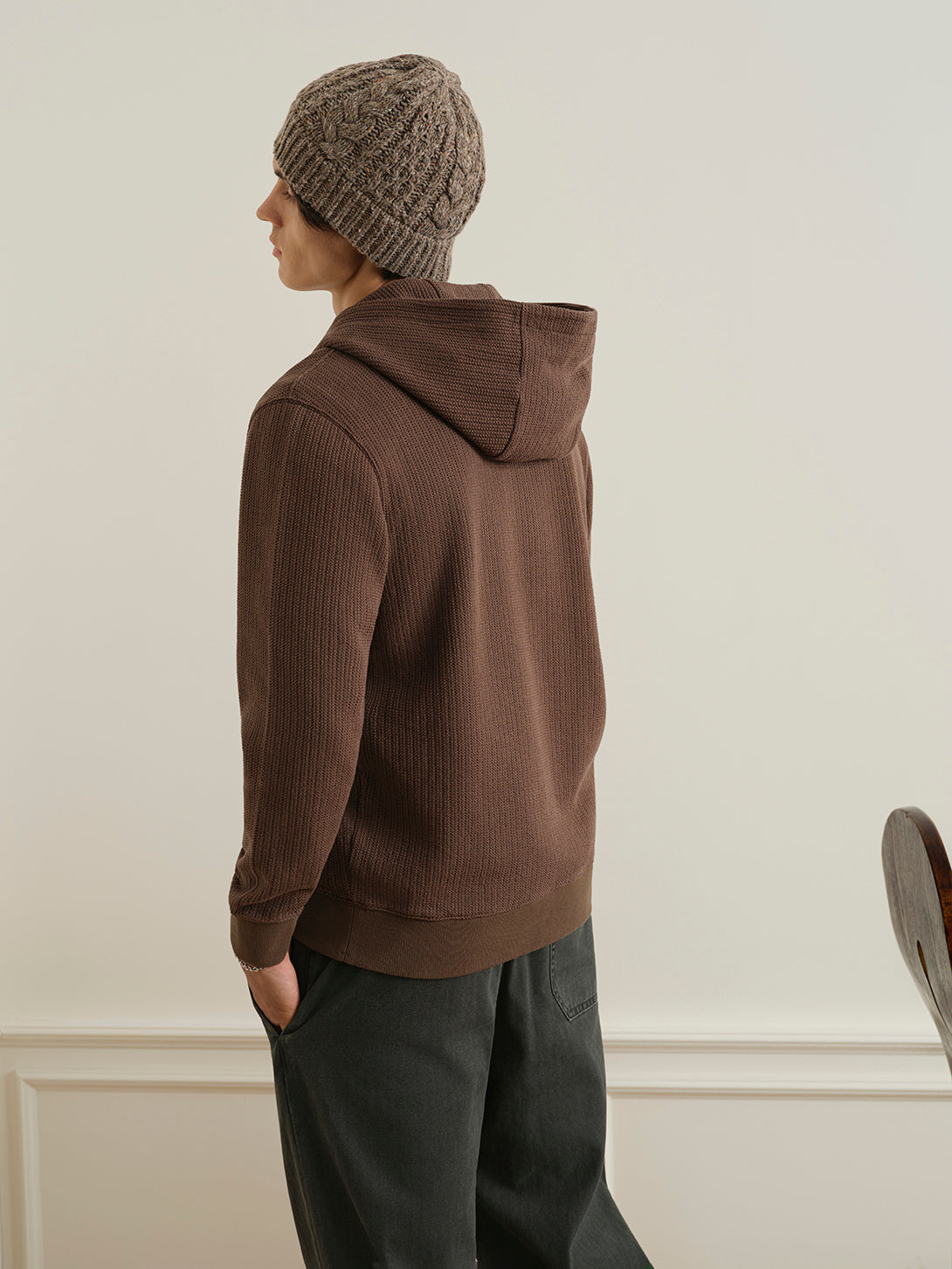 Deon Crochet Hoodie Sweatshirt