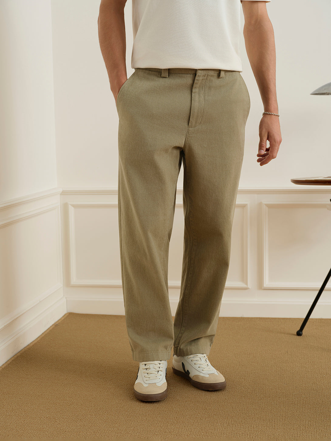 Wythe Brushed Cotton Trousers