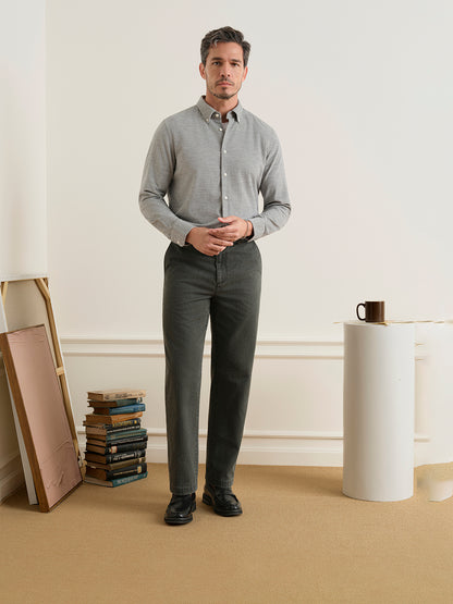 Wythe Washed Herringbone Trousers