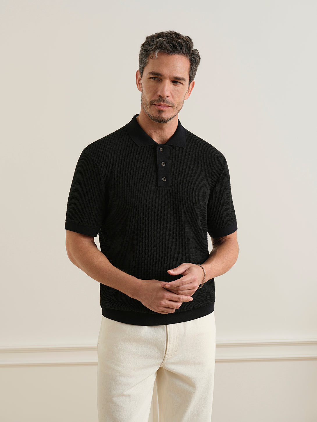 Lind Tuck Stitch Polo