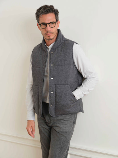 Raul Woollen Puffer Vest