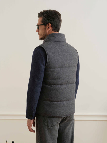 Raul Woollen Puffer Vest