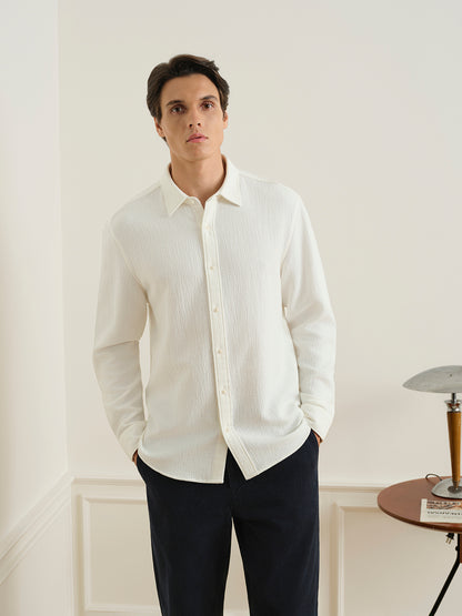 Varick Jacquard Texture Overshirt