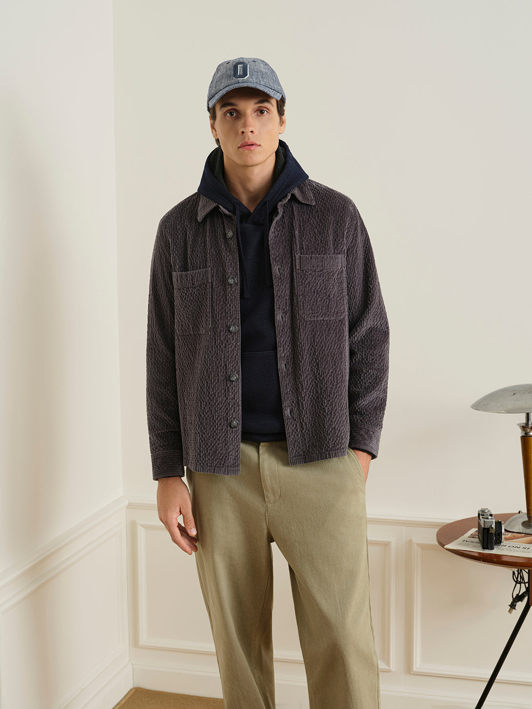 Vance Rippled Corduroy Overshirt